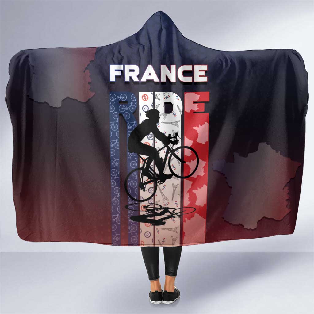France Cycling Hooded Blanket Ride With Cyclist - Wonder Print Shop