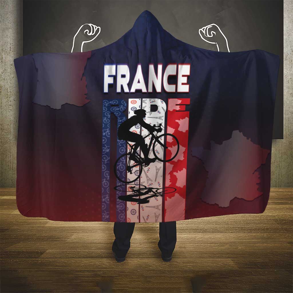 France Cycling Hooded Blanket Ride With Cyclist - Wonder Print Shop
