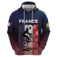 Personalized France Cycling Hoodie Ride With Cyclist - Wonder Print Shop