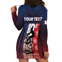 Personalized France Cycling Hoodie Dress Ride With Cyclist - Wonder Print Shop