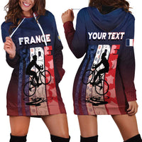 Personalized France Cycling Hoodie Dress Ride With Cyclist - Wonder Print Shop