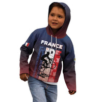 Personalized France Cycling Kid Hoodie Ride With Cyclist - Wonder Print Shop
