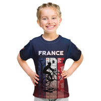 Personalized France Cycling Kid T Shirt Ride With Cyclist - Wonder Print Shop
