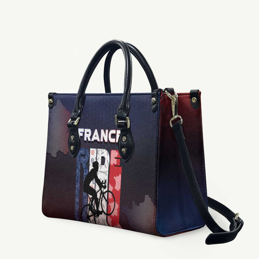 France Cycling Leather Bag Ride With Cyclist - Wonder Print Shop