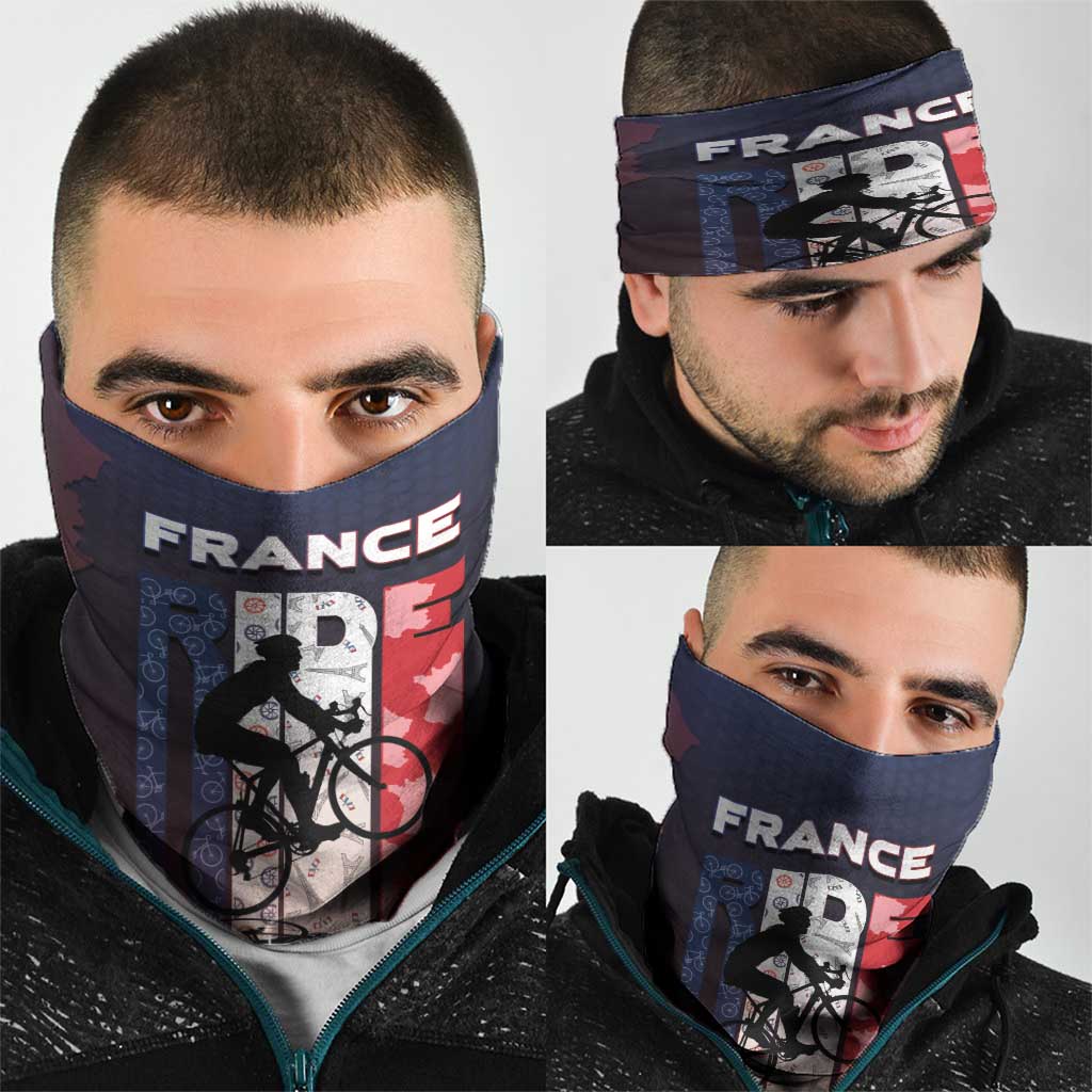 France Cycling Neck Gaiter Ride With Cyclist - Wonder Print Shop