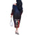 Personalized France Cycling Off The Shoulder Long Sleeve Dress Ride With Cyclist - Wonder Print Shop