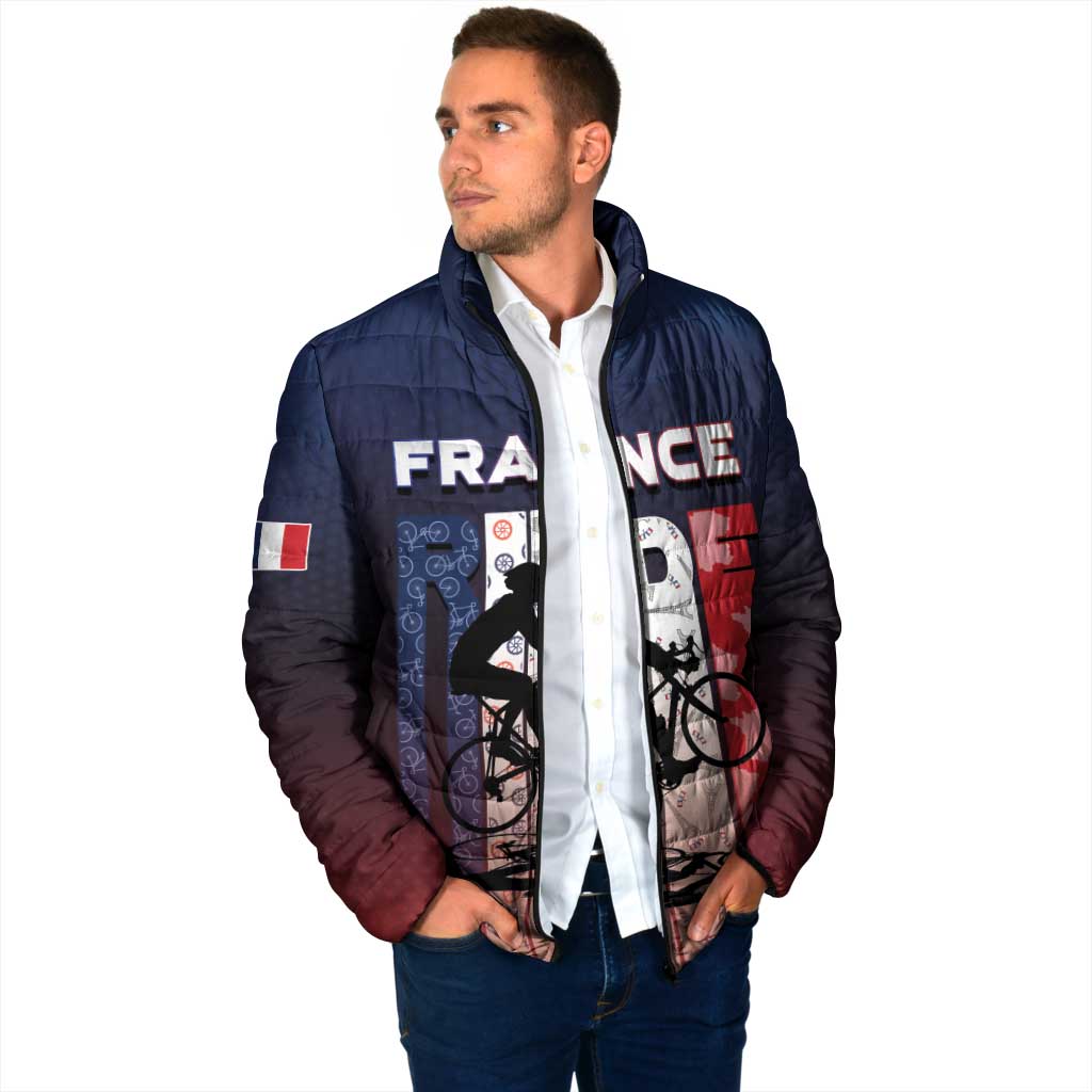 Personalized France Cycling Padded Jacket Ride With Cyclist - Wonder Print Shop
