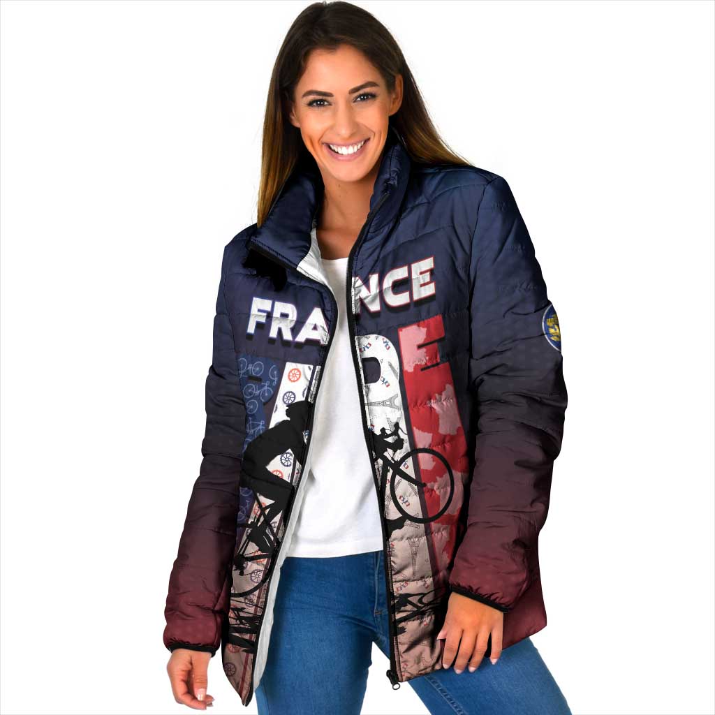 Personalized France Cycling Padded Jacket Ride With Cyclist - Wonder Print Shop