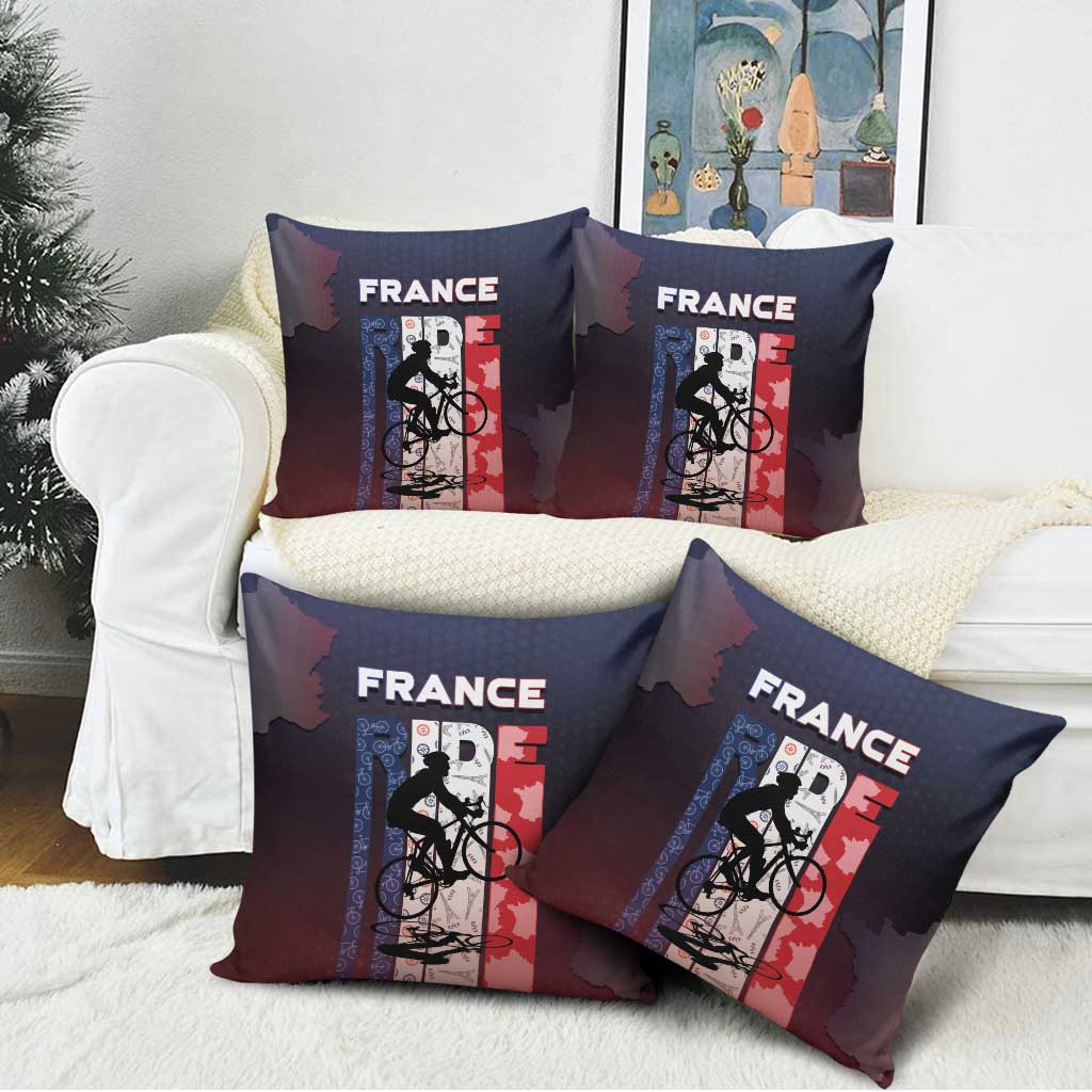 France Cycling Pillow Cover Ride With Cyclist - Wonder Print Shop