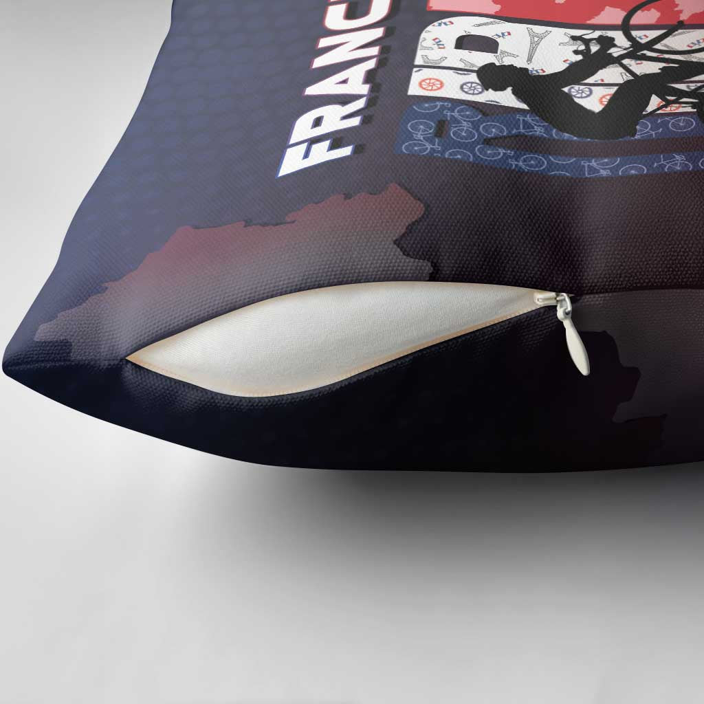 France Cycling Pillow Cover Ride With Cyclist - Wonder Print Shop