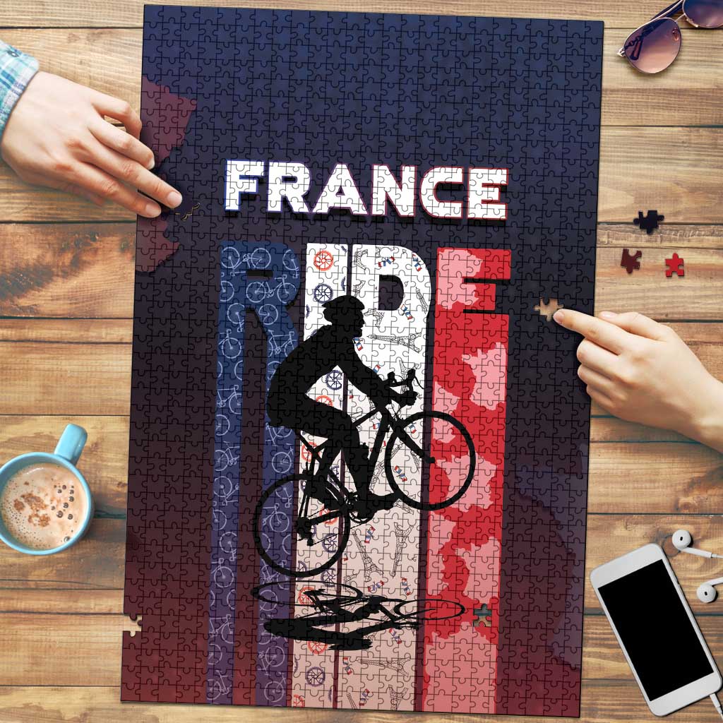 France Cycling Puzzle Ride With Cyclist - Wonder Print Shop