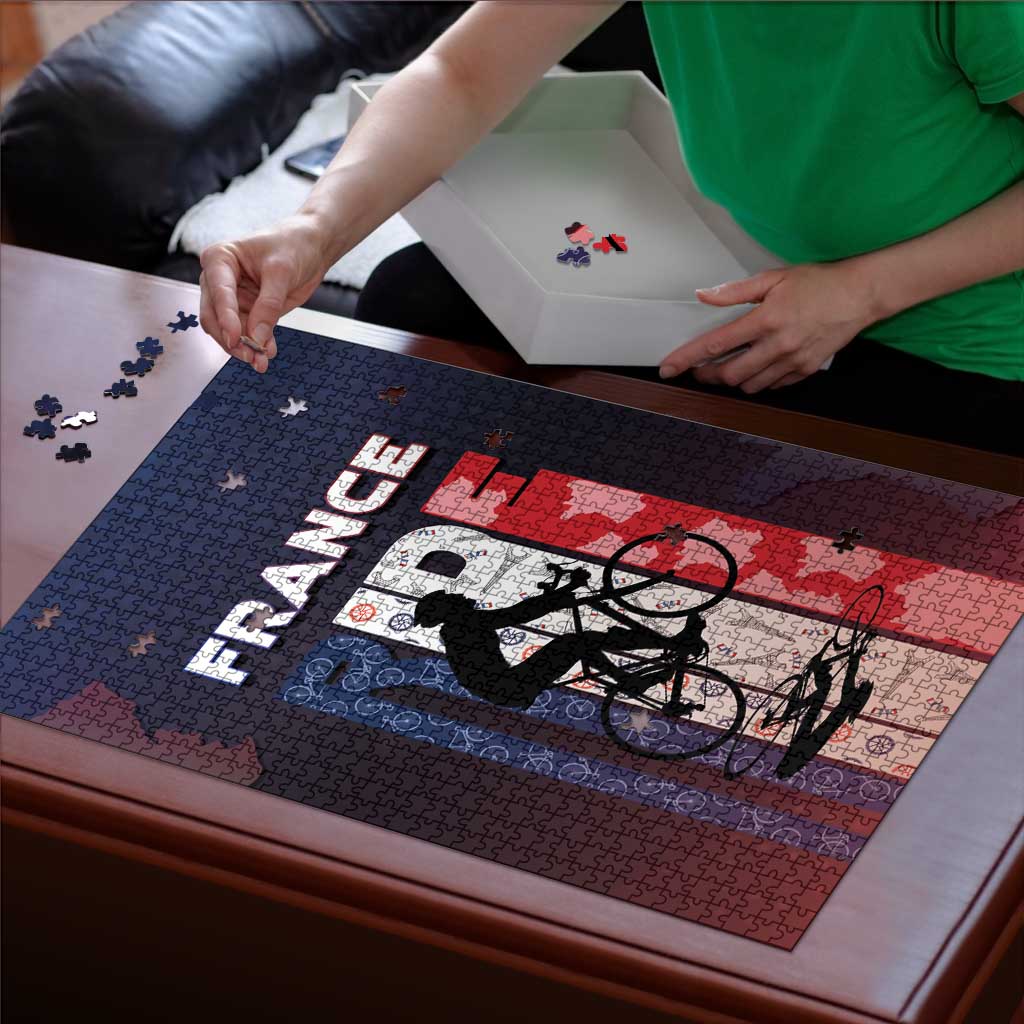 France Cycling Puzzle Ride With Cyclist - Wonder Print Shop