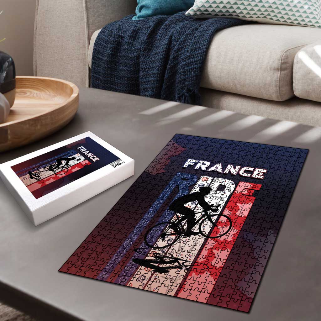 France Cycling Puzzle Ride With Cyclist - Wonder Print Shop