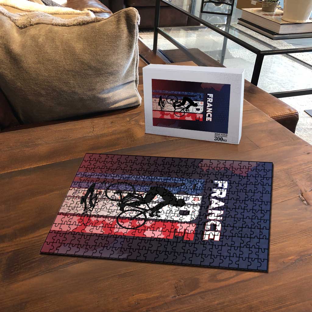France Cycling Puzzle Ride With Cyclist - Wonder Print Shop