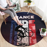 France Cycling Round Carpet Ride With Cyclist - Wonder Print Shop