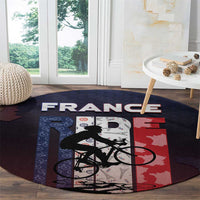 France Cycling Round Carpet Ride With Cyclist - Wonder Print Shop