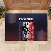 France Cycling Rubber Doormat Ride With Cyclist - Wonder Print Shop