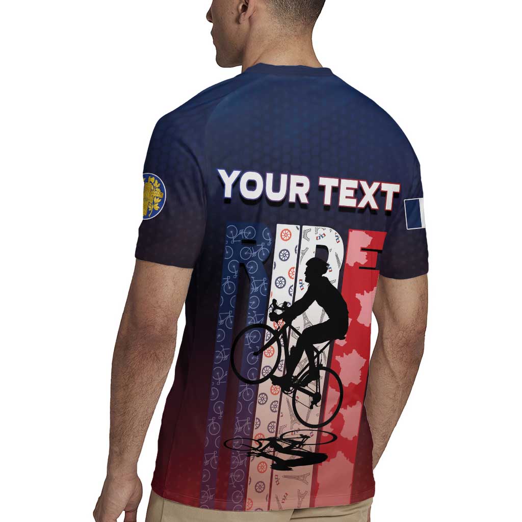 Personalized France Cycling Rugby Jersey Ride With Cyclist - Wonder Print Shop