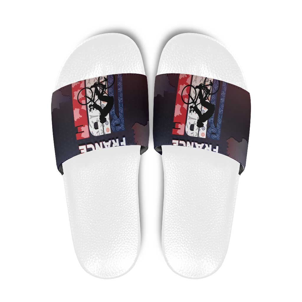 France Cycling Slide Sandals Ride With Cyclist - Wonder Print Shop