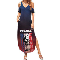 Personalized France Cycling Summer Maxi Dress Ride With Cyclist - Wonder Print Shop