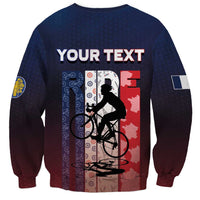 Personalized France Cycling Sweatshirt Ride With Cyclist - Wonder Print Shop