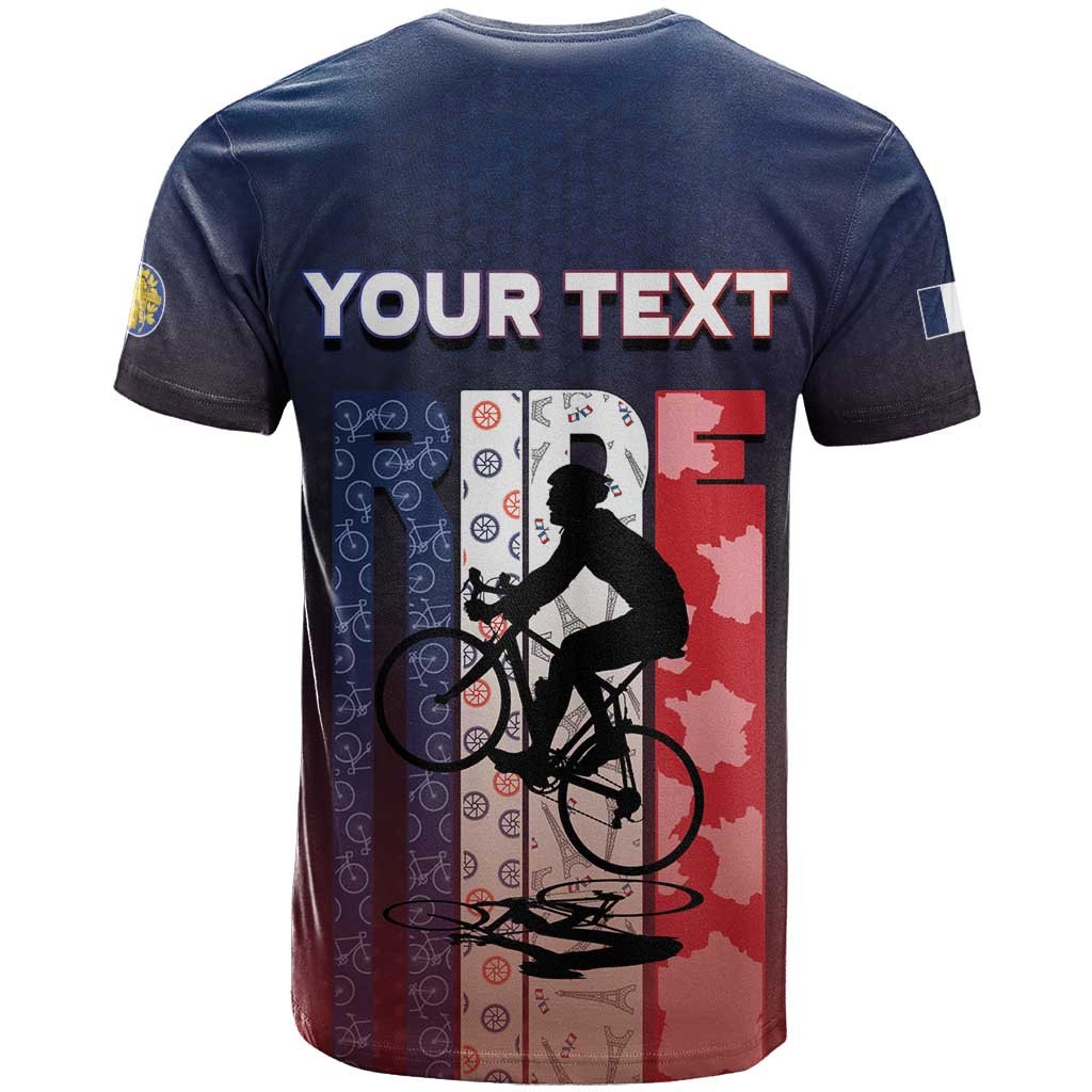Personalized France Cycling T Shirt Ride With Cyclist - Wonder Print Shop