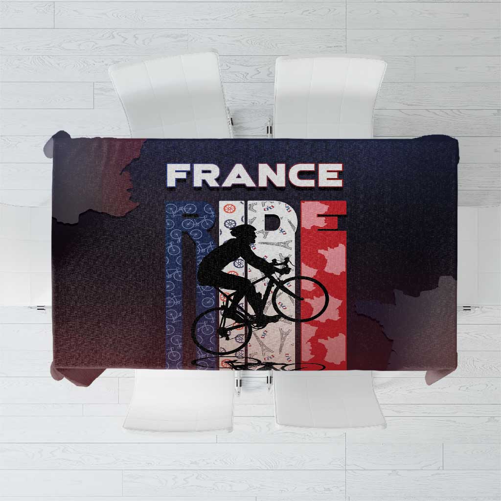 France Cycling Tablecloth Ride With Cyclist - Wonder Print Shop