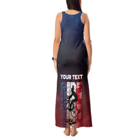 Personalized France Cycling Tank Maxi Dress Ride With Cyclist - Wonder Print Shop