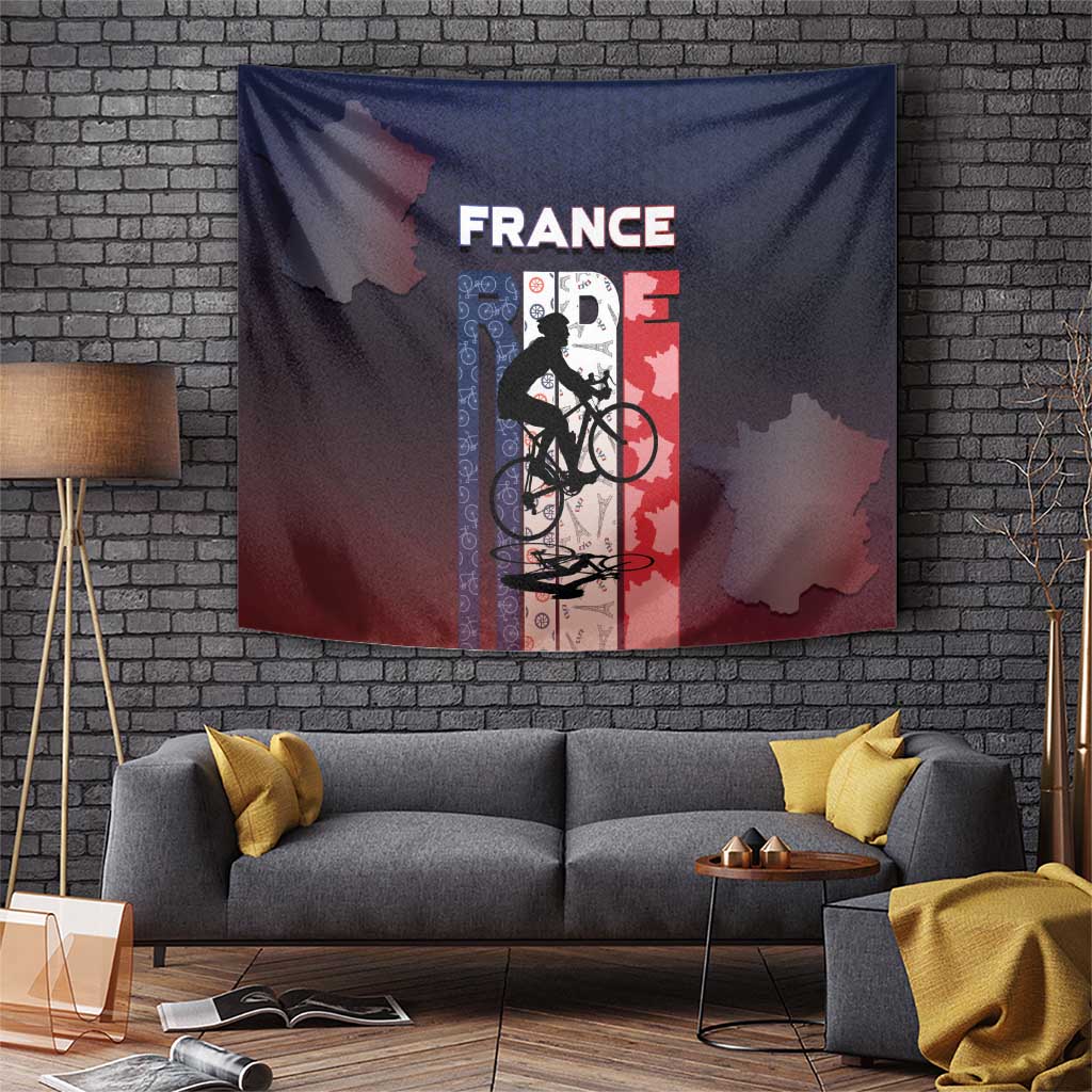 France Cycling Tapestry Ride With Cyclist - Wonder Print Shop