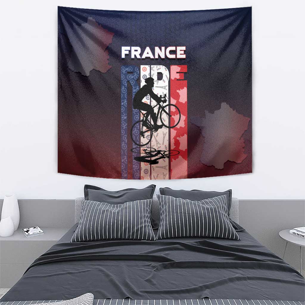 France Cycling Tapestry Ride With Cyclist - Wonder Print Shop