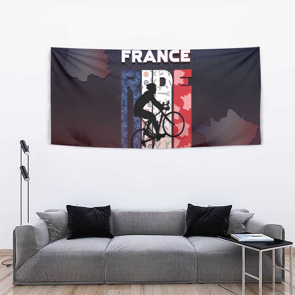 France Cycling Tapestry Ride With Cyclist - Wonder Print Shop