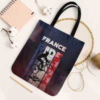 France Cycling Tote Bag Ride With Cyclist - Wonder Print Shop