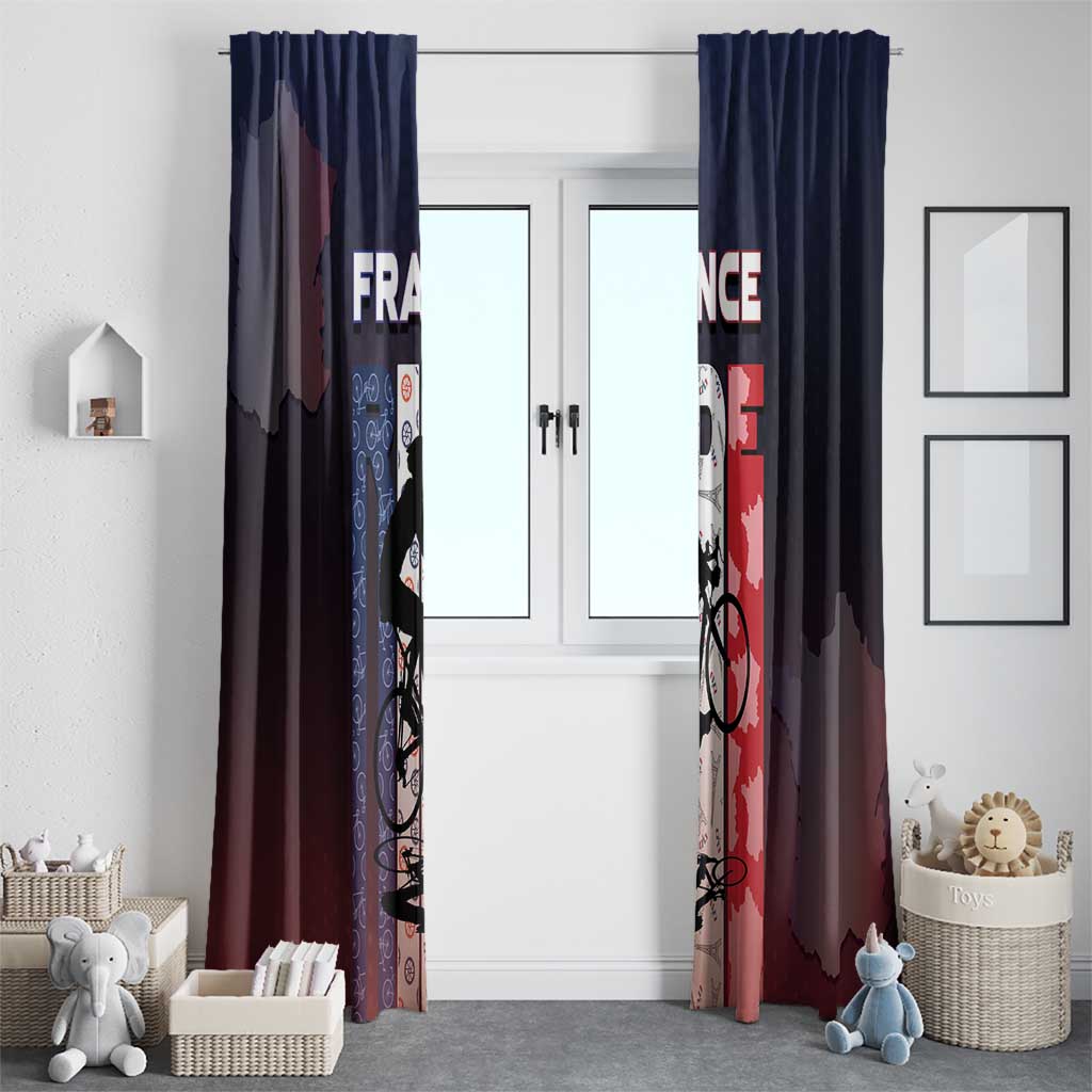 France Cycling Window Curtain Ride With Cyclist - Wonder Print Shop