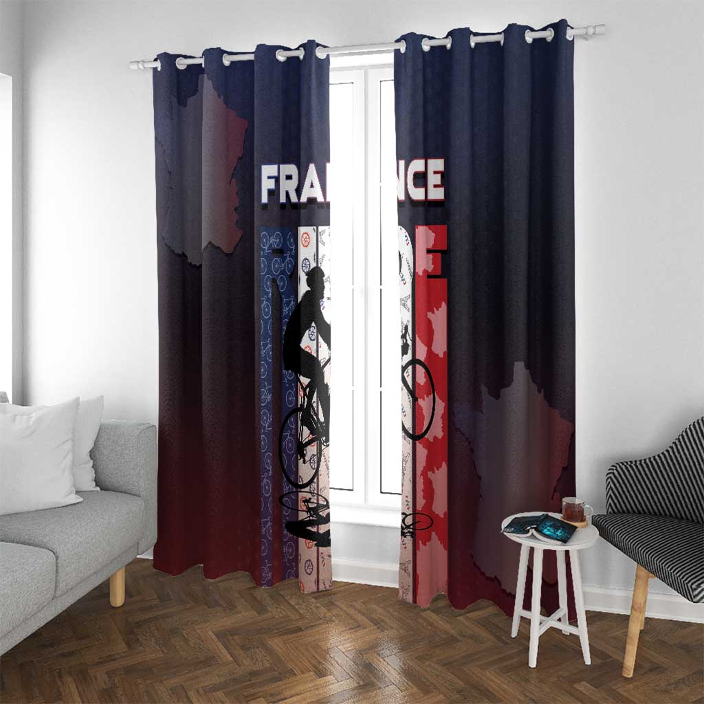 France Cycling Window Curtain Ride With Cyclist - Wonder Print Shop