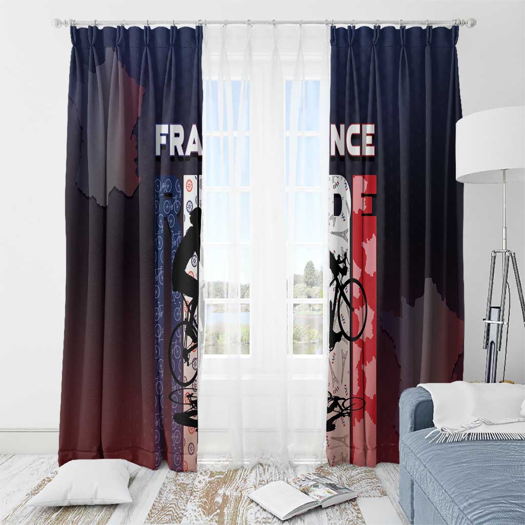 France Cycling Window Curtain Ride With Cyclist - Wonder Print Shop