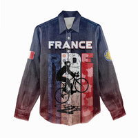 Personalized France Cycling Women Casual Shirt Ride With Cyclist - Wonder Print Shop