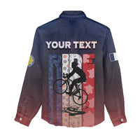 Personalized France Cycling Women Casual Shirt Ride With Cyclist - Wonder Print Shop