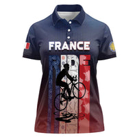 Personalized France Cycling Women Polo Shirt Ride With Cyclist - Wonder Print Shop
