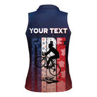 Personalized France Cycling Women Sleeveless Polo Shirt Ride With Cyclist - Wonder Print Shop