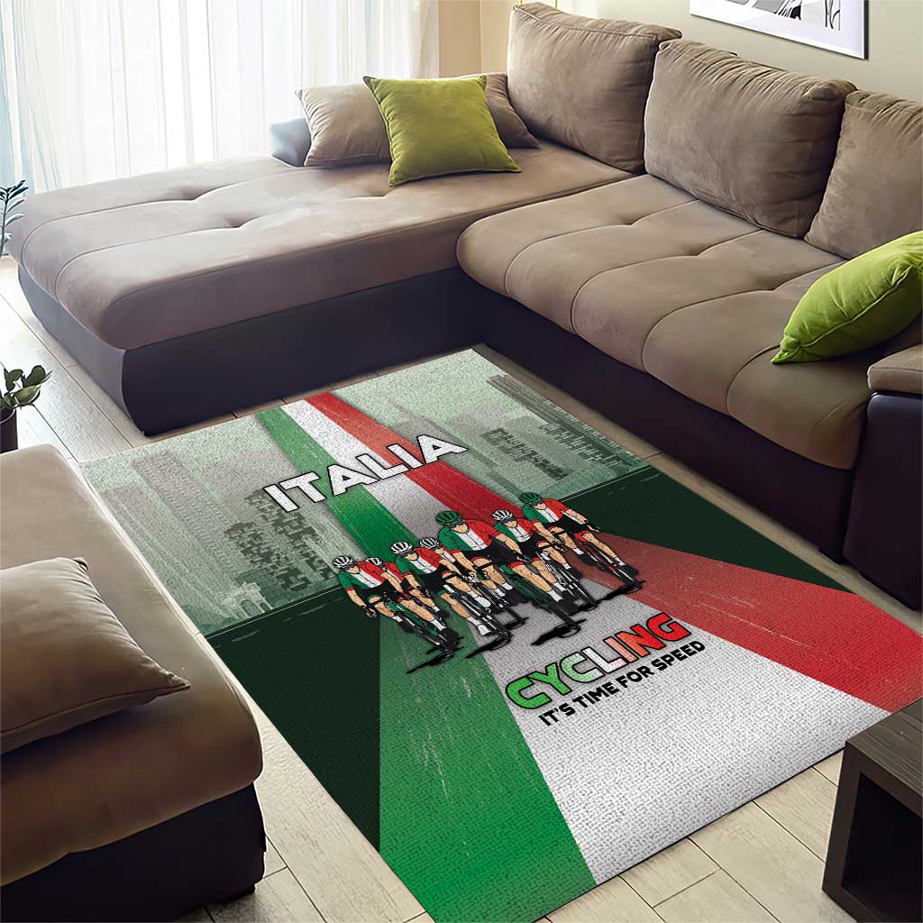 Italy Cycling Area Rug Life In The Bike Lane - Wonder Print Shop