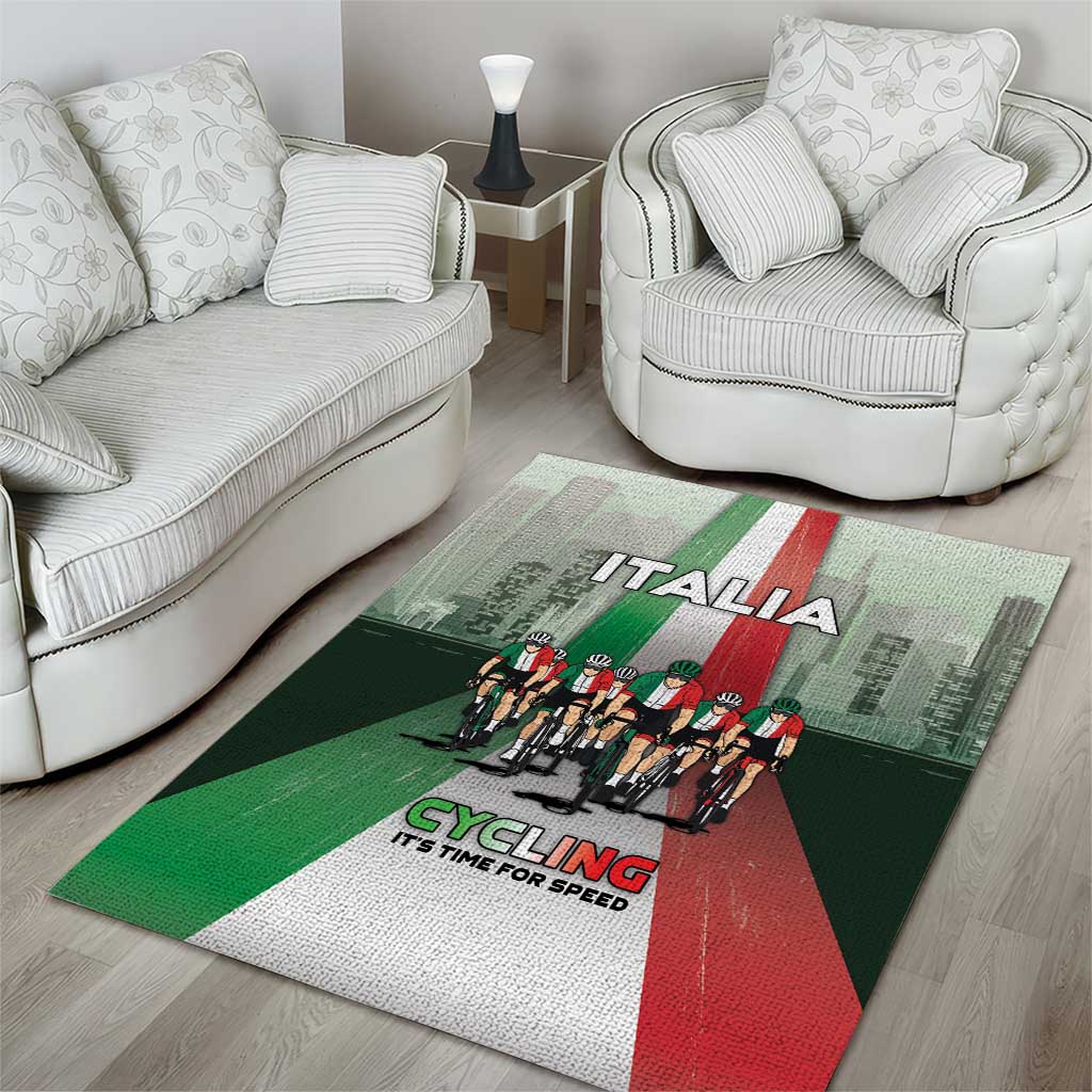 Italy Cycling Area Rug Life In The Bike Lane - Wonder Print Shop