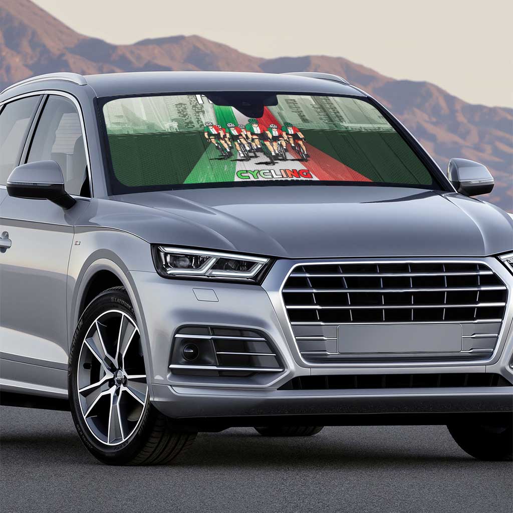 Italy Cycling Auto Sun Shade Life In The Bike Lane - Wonder Print Shop