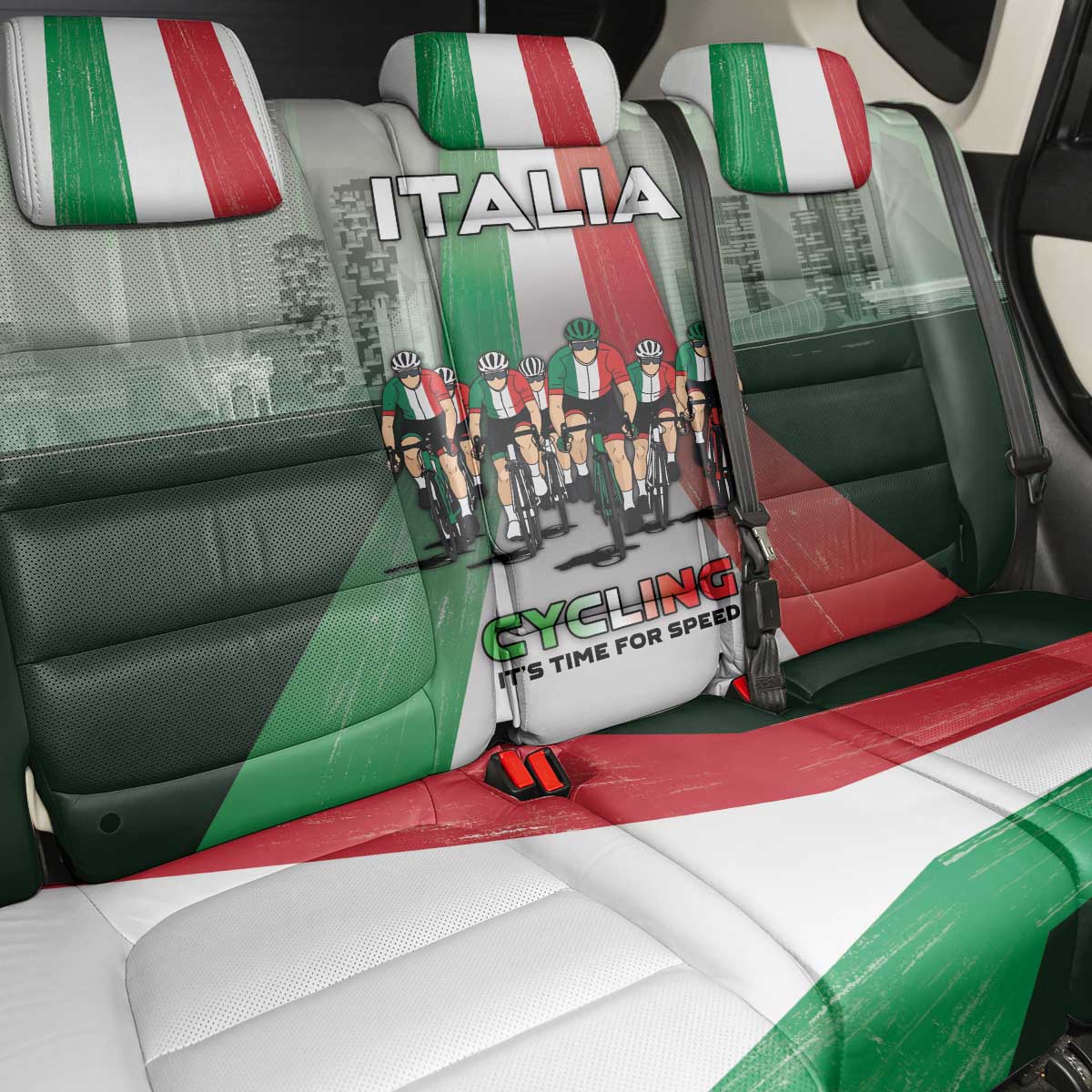 Italy Cycling Back Car Seat Cover Life In The Bike Lane - Wonder Print Shop