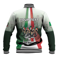 Personalized Italy Cycling Baseball Jacket Life In The Bike Lane - Wonder Print Shop