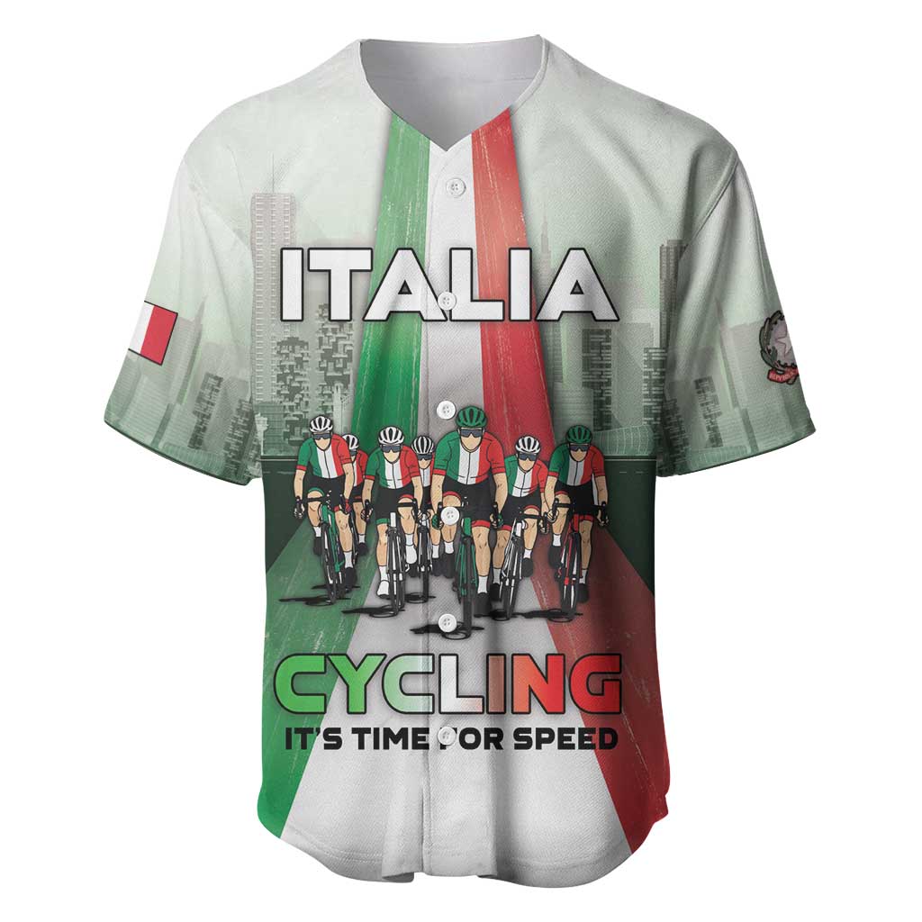 Personalized Italy Cycling Baseball Jersey Life In The Bike Lane - Wonder Print Shop