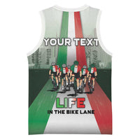 Personalized Italy Cycling Basketball Jersey Life In The Bike Lane - Wonder Print Shop