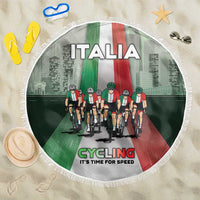 Italy Cycling Beach Blanket Life In The Bike Lane - Wonder Print Shop