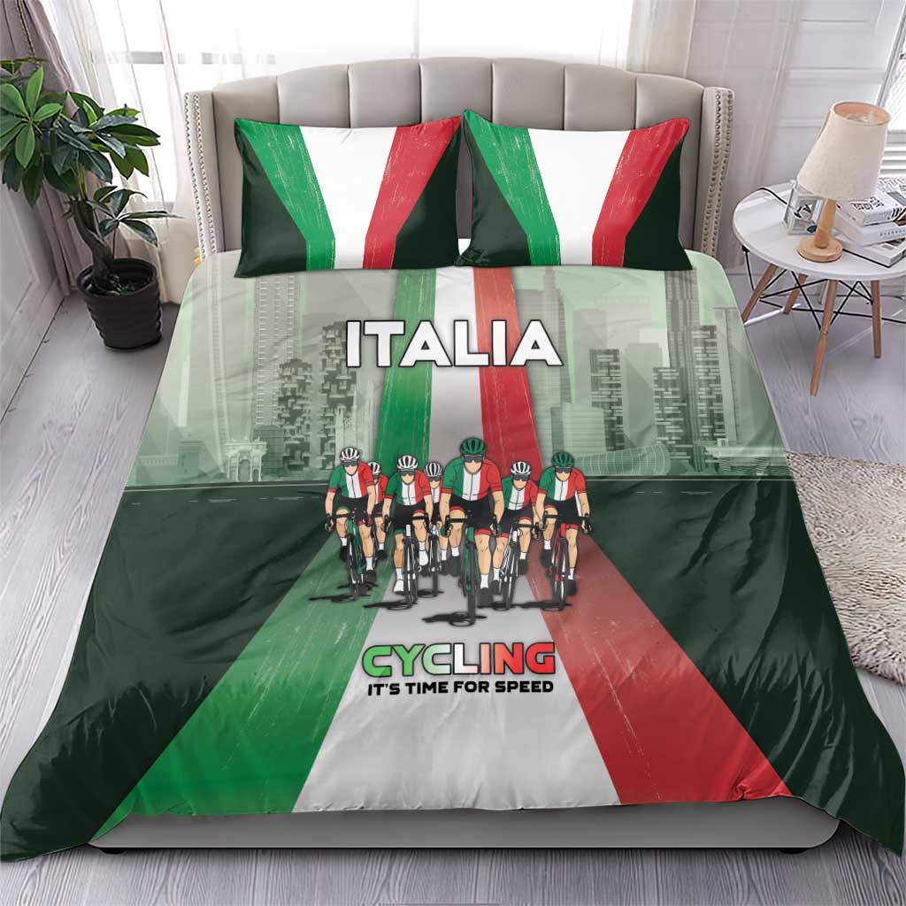 Italy Cycling Bedding Set Life In The Bike Lane - Wonder Print Shop
