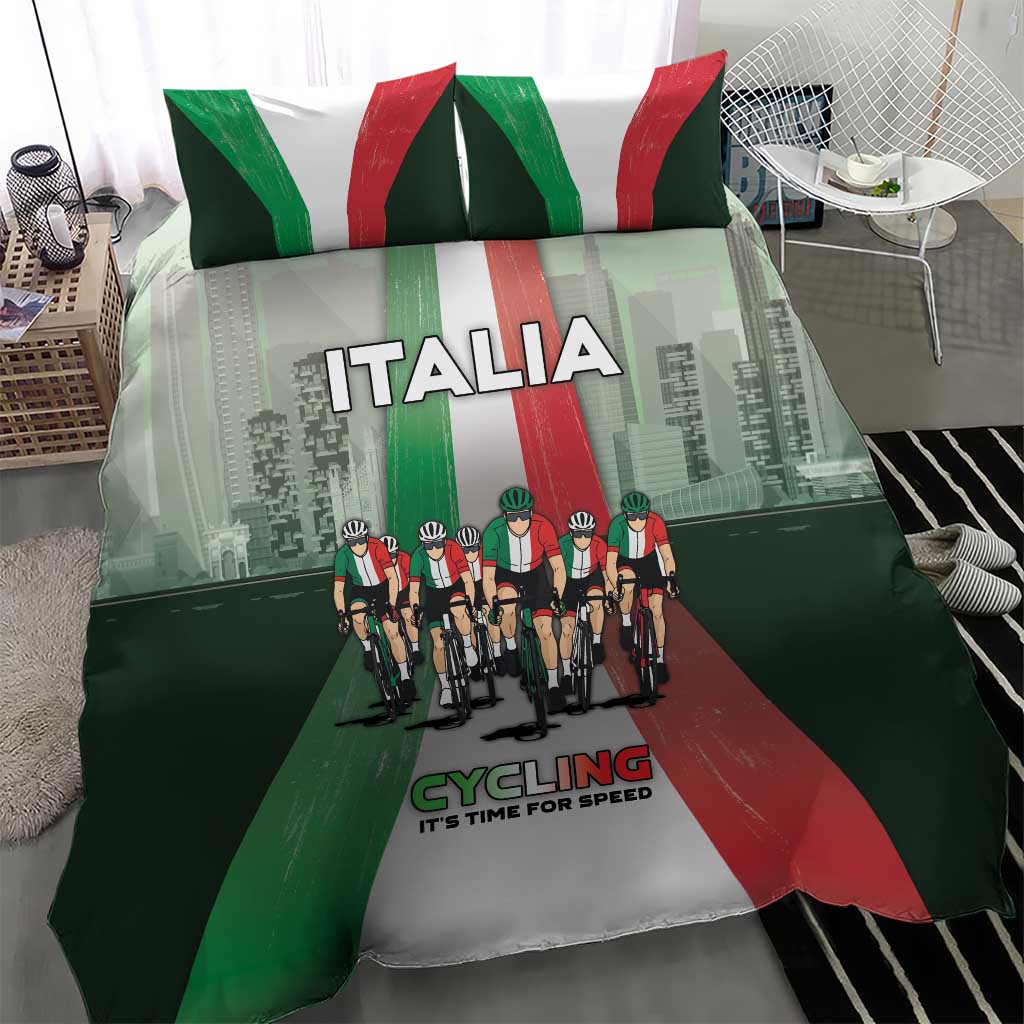 Italy Cycling Bedding Set Life In The Bike Lane - Wonder Print Shop