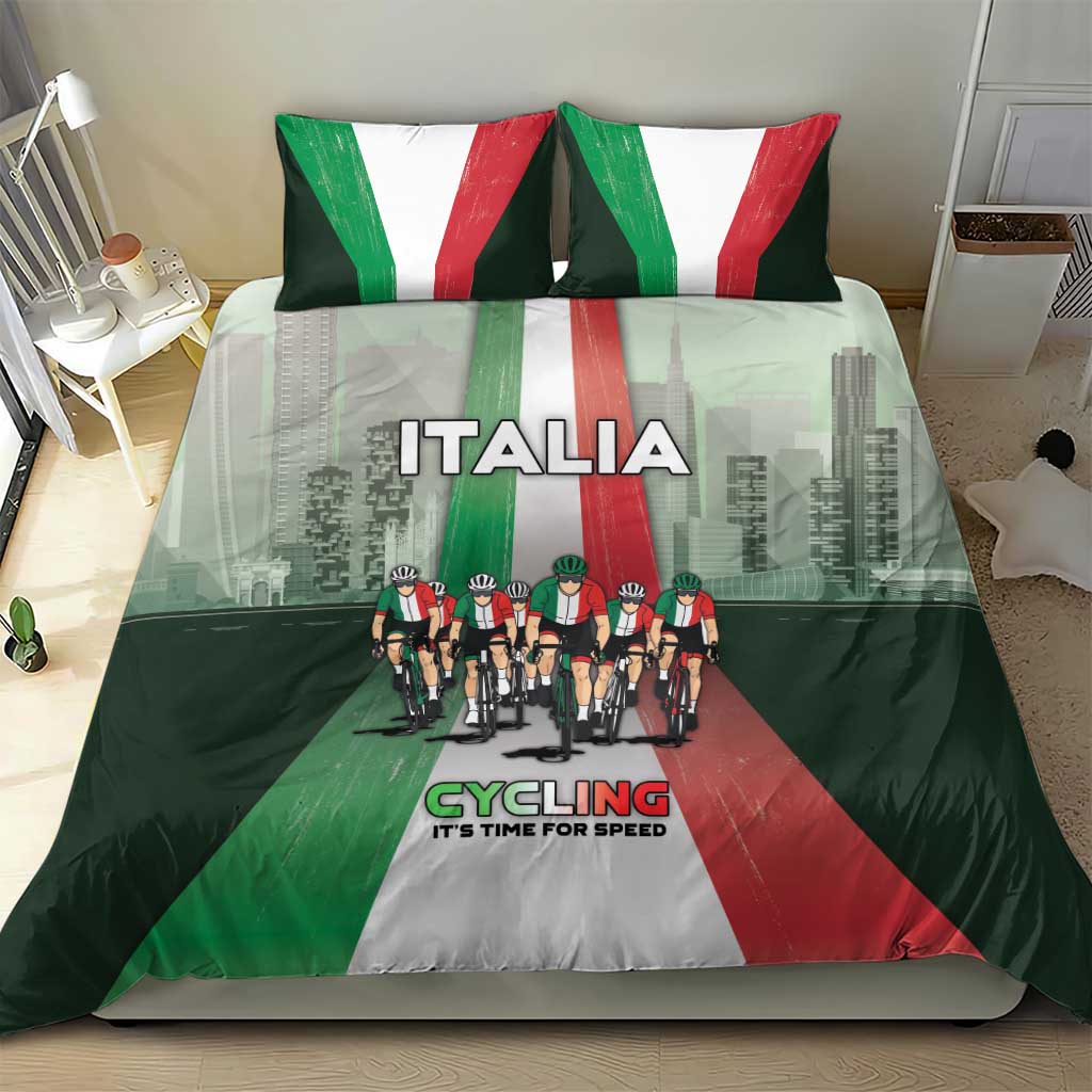 Italy Cycling Bedding Set Life In The Bike Lane - Wonder Print Shop